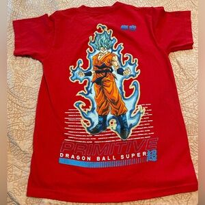 Red Primitive Dragon Ball Z Super Saiyan Goku Blue size small